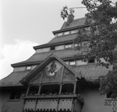 Magyarország, Mátraháza, SZOT üdülő (később Pagoda Pihenő Panzió)., 1965, Magyar Rendőr, Medgyaszay István-terv, Fortepan #65185