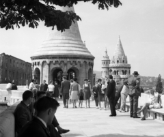 Magyarország, Halászbástya,budai Vár, Budapest I., 1965, Magyar Rendőr, Schulek Frigyes-terv, Budapest, Fortepan #65228