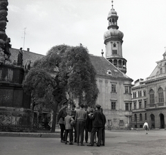 Magyarország, Sopron, Fő (Beloiannisz) tér, háttérben a Tűztorony., 1967, Magyar Rendőr, Fortepan #65507