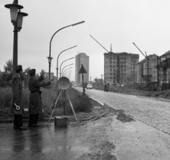 Magyarország, Miskolc, Szentpéteri kapu a kórház felől a toronyház felé nézve., 1967, Magyar Rendőr, rendőr, traffipax, radar, Fortepan #65516