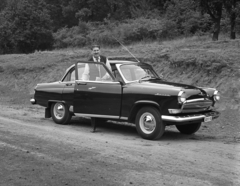 Magyarország, Budaörs, a felvétel a BRFK lőtér közelében készült., 1968, Magyar Rendőr, automobil, GAZ M21 Volga, rendszám, Fortepan #65718