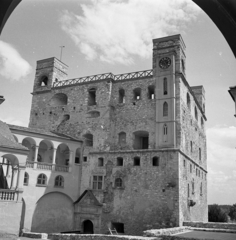 Magyarország, Sárospatak, Rákóczi-vár, a Lorántffy-loggia és a Vörös-torony., 1968, Magyar Rendőr, múzeum, vár, Fortepan #65721