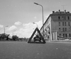 Magyarország, Budapest XI., Nagyszőlős utca az Aga utcától a Budaörsi út irányába nézve., 1971, Magyar Rendőr, alkatrész, Budapest, Fortepan #65839