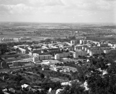 Magyarország, Tatabánya, kilátás a Kő-hegyről az Újvárosi lakótelep felé., 1972, Magyar Rendőr, Fortepan #65949