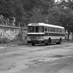 Hungary, Budapest II., Bimbó út az Ady Endre utca és a Füge utca között., 1975, Magyar Rendőr, bus, Ikarus-brand, Budapest, Fortepan #66147