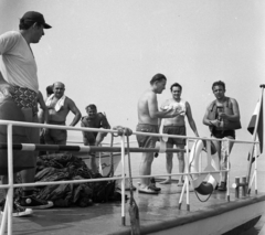 Hungary,Lake Balaton, a Balatoni Vízirendészet Moszkva nevű mentőhajója., 1976, Magyar Rendőr, ship, Adony/Moszkva-ship, Fortepan #66231