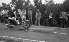 Hungary, Budapest III., Laborc utca., 1982, Magyar Rendőr, motorcycle, motorcycle race, Budapest, Fortepan #66858