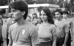 Hungary,Lake Balaton, Zánka, Úttörőváros (később Gyermek és Ifjúsági Centrum)., 1982, Magyar Rendőr, uniform, young guard, Fortepan #66896