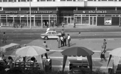 Hungary, Salgótarján, Rákóczi út 13., 1982, Magyar Rendőr, police vehicle, Fortepan #66935