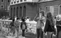 Magyarország, budai Vár, Budapest I., a Budavári Palota (korábban Királyi Palota) teraszának támfala a keleti felvezető útnál., 1983, Magyar Rendőr, Budapest, Fortepan #67025