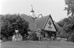 Magyarország, Buják, a Budapesti Konzervgyár Üdülője az egykor vadászkastélyban., 1960, Magyar Rendőr, antenna, szélkakas, Fortepan #67378