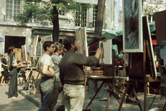 Franciaország, Párizs, Montmartre, Place du Tertre., 1968, A R, színes, Fortepan #69846