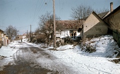 Magyarország, Pilisszentlászló, Honvéd utca., 1967, Zsanda Zsolt, Vajszada Károly, színes, Fortepan #70076