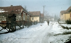 Magyarország, Pilisszentlászló, Petőfi utca., 1967, Zsanda Zsolt, Vajszada Károly, színes, Fortepan #70080