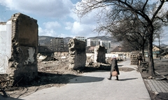 Hungary, Óbuda, Budapest III., Kórház utca a Vihar utca felé nézve., 1968, Zsanda Zsolt, Vajszada Károly, colorful, street view, Budapest, Fortepan #70115