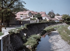 Magyarország, Szentendre, Bükkös patak., 1969, Zsanda Zsolt, Vajszada Károly, színes, Fortepan #70197