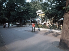 Magyarország, Margitsziget, Budapest, Casino., 1967, Zsanda Zsolt, Vajszada Károly, színes, postaláda, Fortepan #70226