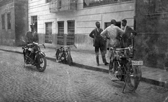 Hungary, Budapest XII., Városmajor utca 10., Méray Motorkerékpárgyár Rt. műhelye., 1924, Négyesi Pál, motorcycle, number plate, Budapest, window bars, Fortepan #70685