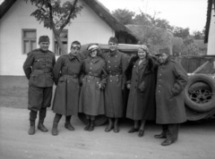 1939, Lissák Tivadar, motoros szemüveg, pótkerék, lengyel katona, cross-dressing, Fortepan #71223