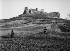 Magyarország, Boldogkőváralja, Boldogkő vára., 1939, Lissák Tivadar, felirat, tájkép, várrom, vár, irredentizmus, Fortepan #71304