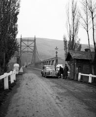 Magyarország, Tokaj, Erzsébet híd., 1939, Lissák Tivadar, híd, Steyr-márka, osztrák gyártmány, automobil, Steyr 100/200, Fortepan #71324