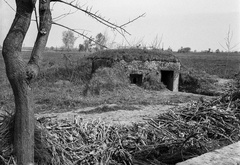 Croatia, bunker Pélmonostor közelében a Baranyaszentistván felé vezető országút mellett., 1941, Lissák Tivadar, Fortepan #71485