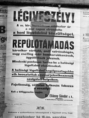 Magyarország, Budapest, 1942, Lissák Tivadar, plakát, légoltalom, Fortepan #71958