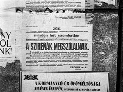 Magyarország, Budapest, 1942, Lissák Tivadar, plakát, címer, Horthy Miklós-ábrázolás, hirdetmény, Budapest székesfőváros házinyomdája, Fortepan #71996