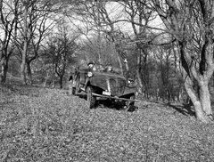 Magyarország, Tempo G 1200 típusú személygépkocsi., 1943, Lissák Tivadar, magyar gyártmány, licenc, automobil, rendszám, pótkerék, Tempo G 1200, Vehiculum-márka, Fortepan #72629