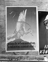 Hungary, Budapest, 1944, Lissák Tivadar, poster, Nándor Németh-graphics, fascism, Fortepan #72712