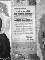 Hungary, Budapest, 1944, Lissák Tivadar, holocaust, poster, judaism, fascism, Fortepan #72720