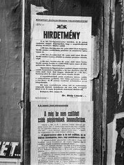 Hungary, Budapest, 1944, Lissák Tivadar, holocaust, poster, judaism, announcement, fascism, Fortepan #72723