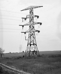 1944, Lissák Tivadar, power line, Fortepan #72729