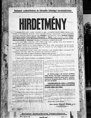 Magyarország, Budapest, 1944, Lissák Tivadar, plakát, zsidóság, hirdetmény, antiszemitizmus, Budapest székesfőváros házinyomdája, Fortepan #72823