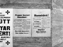 Magyarország, Budapest, 1944, Lissák Tivadar, plakát, propaganda, nyilaskereszt, hungarizmus, nyilas mozgalom, fasizmus, Fortepan #72903