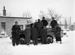 1946, Lissák Tivadar, winter, snow, american brand, tableau, Dodge-brand, Dodge WC-series, off-roader, Fortepan #72979