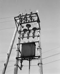 1946, Lissák Tivadar, transformer, porcelain insulators, Fortepan #72990