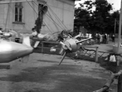 Magyarország, Városliget,Vidámpark, Budapest XIV., Kis vidámpark., 1948, Lissák Tivadar, körhinta, vidámpark, Budapest, Fortepan #73083