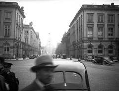 Belgium, Brüsszel, Place Royale., 1934, Lissák Tivadar, férfiak, utcakép, automobil, Fortepan #73097