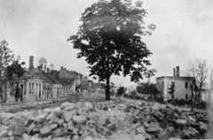 1916, Babarczy Eszter, First World War, church, ruins, damaged building, Fortepan #73351