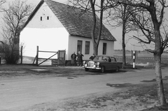 Magyarország, Csátalja, 1975, Márton Gábor, német gyártmány, Mercedes-márka, automobil, rendszám, parasztház, Mercedes W110, Fortepan #73599