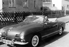 1964, Fortepan, portré, német gyártmány, Volkswagen-márka, Volkswagen Karmann-Ghia, férfi, automobil, kabrió, Fortepan #73925