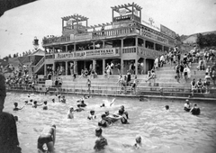 Magyarország, Budapest III., Csillaghegyi strandfürdő., 1935, Fortepan, uszoda, Budapest, Fortepan #7400