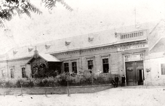 Hungary, Esztergom, Rudnay Sándor tér 2. (ekkor Táti út 865.)., 1910, Párdányi Miklós, sign-board, fence, Fortepan #74105