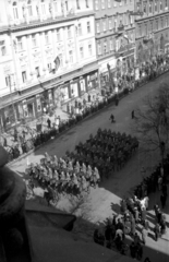 Magyarország, Budapest VI., Andrássy út a Drechsler palotából nézve., 1936, Rosta László, Budapest, Fortepan #74260