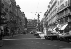 Austria, Vienna, Graben, szemben a Pestisoszlop., 1965, Romák Éva, Fortepan #74377