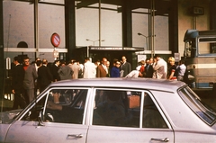 Olaszország, Milánó, Linate, repülőtér., 1972, Fülöp Imre, Kalocsai István, színes, repülőtér, Fortepan #74737