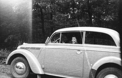 1940, Romák Éva, Gerrman brand, Opel-brand, lady, automobile, girls'n'cars, Fortepan #74812