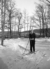 1954, Romák Éva, winter, skiing, Fortepan #74899