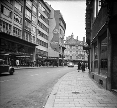 Németország, München, Rosenstrasse a Rindermarkt felé nézve., 1962, Romák Éva, utcakép, NSZK, Fortepan #74948